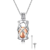 PARYFO Urn Necklace for Ashes 925 Sterling Silver Urn Pendant Necklace Memorial Cremation Jewelry Gift for Women