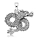 WithLoveSilver Sterling Silver 925 Charm Dragon Wing Infinity Pendant