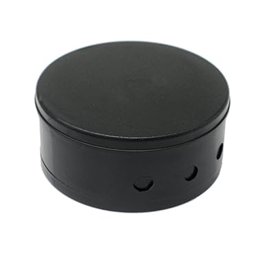 Verteilerdose Schwarz Kunststoff 2-tlg. mit Zubehör ø 70x31mm Verteilerbaldachin Aufputzdose Anschlussdose