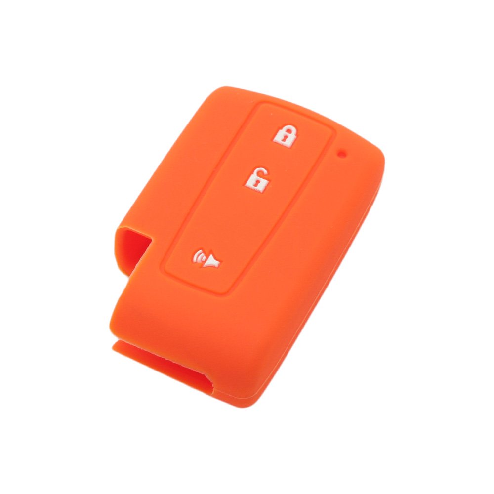 BROVACS Silicone Cover Protector Case Holder Skin Jacket Compatible with TOYOTA 3 Button Smart Remote Key Fob CV2414 Orange
