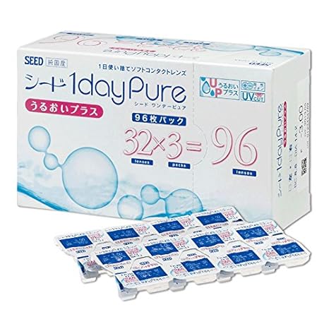 ワンデーピュアうるおいプラス 【BC】8.8【PWR】-1.00 96枚入