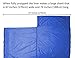 Vumos Sleeping Bag Liner and Camping Sheet - Silk Like Material for Travel - Has Full Length Zipper - Blue