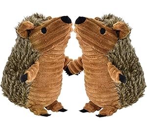 Image of Legendog Hedgehog Dog Toys, 2 Pcs Dog Squeaky Toys Stuffed Hedgehog Dog Chew Toys Plush