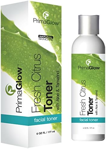 Fresh Citrus Face Toner with Aloe Vera Formula & Tamarind, Alcohol Free Astringent, Anti Aging Ingredients, All Skin Types, Oily, Normal to Dry, Skin Care for Women & Men