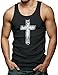 Distressed Cross - Religious Christian Men's Tank Top T-shirt