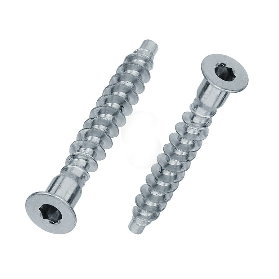 7x50mm FURNITURE FIXING CONFIRMAT SCREW - FLAT PACK FITTING WOOD CHIPBOARD PACK OF 5- 20 - 50 (50) — image 1