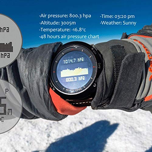 Fovolat Men's Sport Digital Watch Hours Running Swimming Outdoor Sports Watches with Altimeter Barometer Compass Thermometer Weather Functions Suitable as a Gift