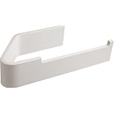 Toilet Paper Holder (White) | Freestanding Design, Bathroom Storage,SUS 304 stainless steel, Matte paint finish, No-drill installation