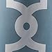 TOWN & COUNTRY EVERYDAY Ironwork Geo Trellis Sateen Indoor Curtains, Room Darkening Blackout, Grommet Top, Energy Efficient, 2-Pack Set, 52