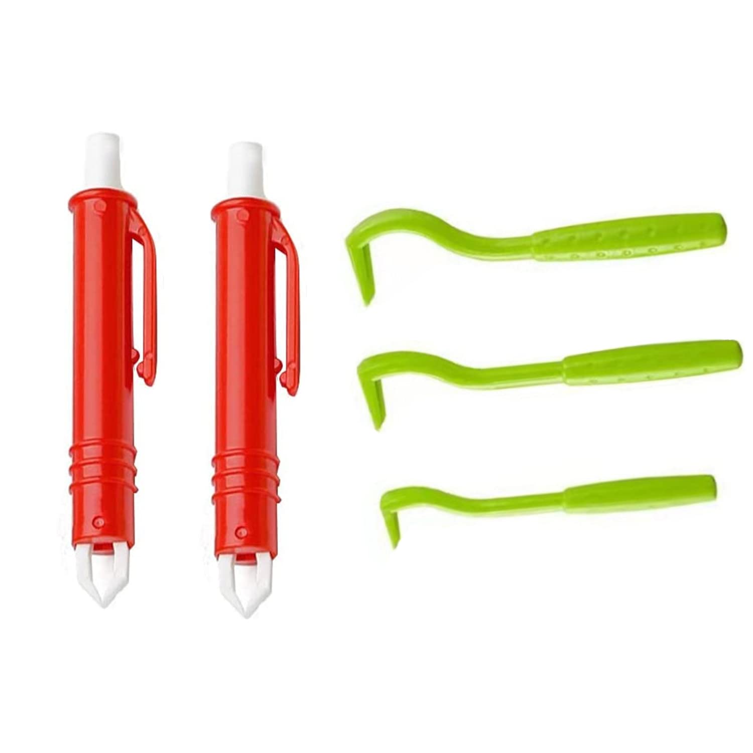 Bessy shop Tick Remover Tool Set,5pcs Tick Remover Tool for Dogs Cats Horses Pets Humans 3 Tick Hooks and 2 Tick Tweezers Effective Tick Removal Tool For The Safe Removal Of Ticks
