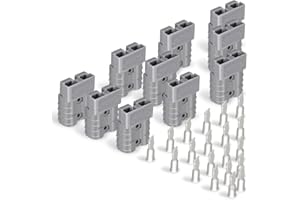 Dent-de-lion Battery Connector 600V 50A 50Amp Battery Quick Connection Plug Connector for Car Van Modes Motorcycle 10Pcs