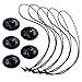 BeneU® Camera Tethers Straps Accessory Kit 5 Pack Round Sticker Mounts with 3M VHB Adhesive Stickers for GoPro Hero 1/ 2/ 3/ 3+/ 4