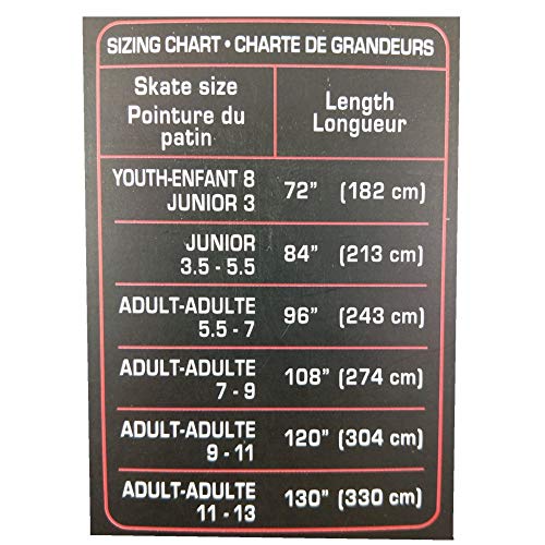 image for Adarowigen MEZUT Hockey Skate Laces Waxed and 1 Tightener,Heavy Duty f