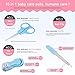 Alpacasso 20 Piece Baby Grooming Kit Infant Nursery Set Newborn Healthcare Kits Child Care Baby Nail Clipper File Scissor Tweezer Thermometer Brush Comb Cleaning Sets (Red)