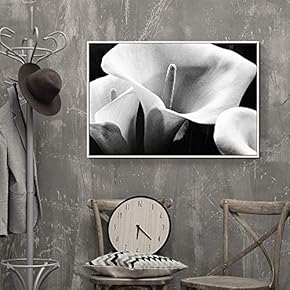 Framed Canvas Wall Art for Living Room, Bedroom Flower Closeup VI Canvas Prints for Home Decoration Ready to Hang - 16x24 inches