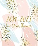 Five Year Planner 2019-2023: Monthly Schedule Organizer - Agenda Planner For The Next Five Years, 60 Months Calendar January 2019 - December 2023 | Pink Blue Gold by