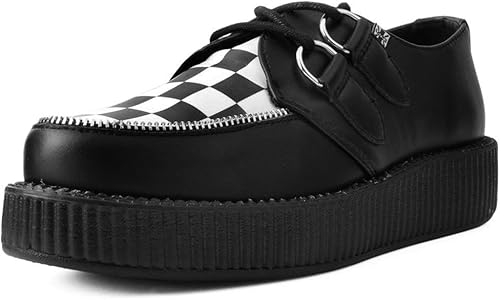 black white checkered shoes