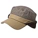 Mens Winter Baseball Cap with Ear Flap Hats Hunting Cold Weather Fitted Hats Trapper Military Cap Cotton Lined Unisex
