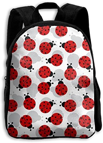 Boys Girls Ladybug Pattern Popular Printing Toddler Pre School Backpack Bags Lightweight