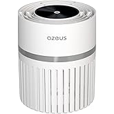 AZEUS Air Purifier for Bedroom, H13 True HEPA Filter with 24dB Ultra Quiet Air Cleaner, Covers 215 sq ft for Home Office Nursery, White