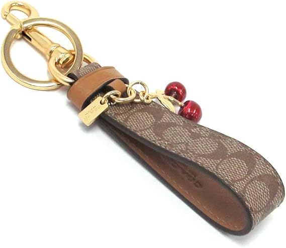 Amazon Co Jp コーチ キーホルダー Coach アウトレット チェリー シグネチャー バッグチャーム キーリング F Gdkha 並行輸入品 服 ファッション小物