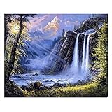 Waterfall new needlework full square drill diamond painting diy cross stitch diamond embroidery mosaic Home decoration