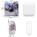 MoKo AirPods Case, Snap Closure Protective Cover Carrying Pouch Pocket, with Holding Strap, for Apple AirPods Charging Case - Lilac