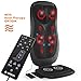 Gideon Shiatsu Massage Cushion with Heat Portable Chair Pad Massager with Deep Kneading Pain Relief for Full Back & Neck Includes Six Program Remote for Home, Office and Car Use