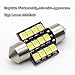 BOODLED 20pcs C5w 31mm(1.25”) LED Bulb 3528 12-SMD Chipsets Xenon White Festoon Interior Dome Map Trunk Cargo LED Bulbs Lights DE3175 DE3021 DE3022 3175,6000K~6500K,DC12V.