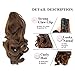 Beauty Angelbella Curly Ponytail Extension 14 Inch, Synthetic Short Curly Wave Claw Clip Ponytail Hairpieces for Women Light Brown