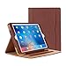 iPad 9.7 2017/2018 case - Leather Multiple Card Pocket Stand Case with Auto Sleep/Wake Up Viewing Angles Stand Folio Design for Apple iPad 9.7 inch 2017/2018 Air/Air 2 - Brown