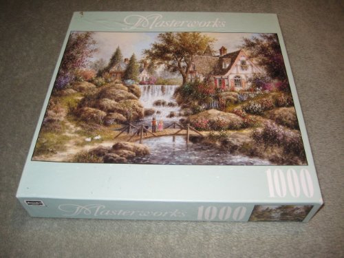 2000 RoseArt Masterworks ANGEL FALLS 1000 Piece Jigsaw Puzzle (light box wear from storage)