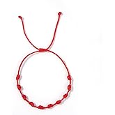 Opalencian Knot Braided Adjustable Bracelet for Women Boho Red String Bracelets,Handmade Fashion Jewelry Gifts