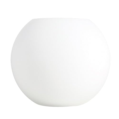 Modern Large White Frosted Glass Globe Bedside Table Lamp Amazon.co.uk