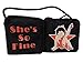 Betty Boop Red Star 'She's So Fine' Auto Accessory Rearview Mirror Hanging Fuzzy Dice