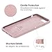 Compatible with iPhone 8 Plus Case/iPhone 7 Plus Case, JASBON Liquid Silicone Case with Free Screen Protector Gel Rubber Shockproof Cover Full Protective Case for iPhone 8 Plus/iPhone 7 Plus-Pink Sand