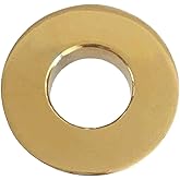 BWE Gold Bathroom Sink Basin Trim Overflow Cover Brass Insert in Hole Round Caps