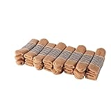 Cuccu 24pcs Fancy Knitting Wool Furniture Socks/ Reliable Chair Leg Floor Protector,Wood Floor Protectors with Cute Design, Elastic Chair Furniture Socks Sets, Stripe Knitted and Reduce Noise