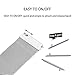 Vetoo 22mm Mesh Metal Milanese Replacement Watch Bands - 1pc Silver