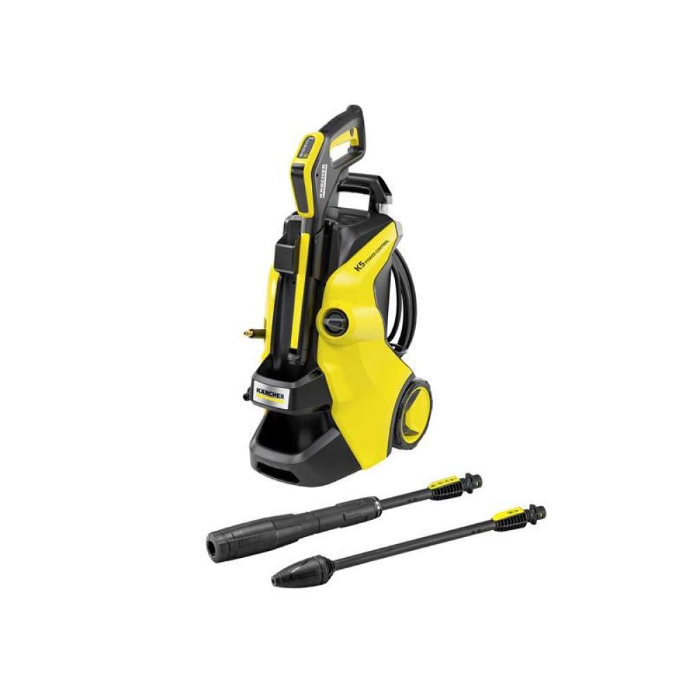 Kärcher K 5 Power Control Pressure Washer, pressure: max. 145 bar, flow rate: 500 l/h, area coverage: 40 m²/h, water filter, weight: 13 kg, high-pressure hose and gun, dirt blaster, spray lance