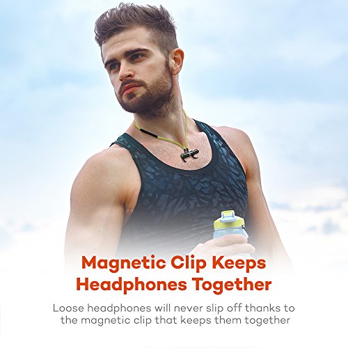 image for Bluetooth Headphones, TaoTronics Wireless 4.2 Magnetic Earbuds, Snug F