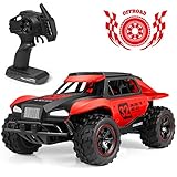 RC Car, Upgraded 1/18 Scale High Speed Remote Control Car with Rechargeable Batteries Kids Fast Racing Monster Vehicle Hobby Truck Electric Hobby Toy with Rechargeable Batteries for Boys Teens Adults