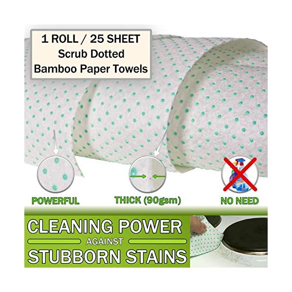 Wirta Bamboo Paper Towels (50 Sheets) Heavy Duty Eco Friendly Machine