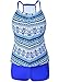 Vilania Women Printed Racerback Tankini Top With Boy Short Two Pieces Swimsuit