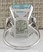 Sumanee Vintage Women 925 Silver Aquamarine Gemstone Ring Wedding Jewelry Size 6-10 (9)
