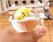 E-SCENERY Creative Transparent Squeeze Water Egg, Fun Stress Relief Squeeze Mascot Yolk Squishy Toys Home Decor (Transparent)