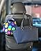 McKay Dual Seat Back Hooks for Car: Multi-Purpose Hangers for Clothing, Handbags & Purses, Groceries & Shopping Bags or Coats & Hats, 4 Hooks