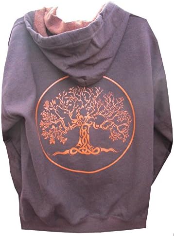 Tree of Life Zip up Hooded Sweatshirt- adult / teen Medium