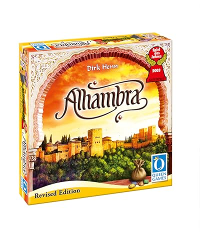 51Myt3EDRPL Queen Games Alhambra Revised Edition - Brettspiele Spaß Ab 8 Jahren Für 2-6 Spieler, Spiel Des Jahres 2003, Gesellschaftsspiele Für Erwachsene &Amp; Kinder