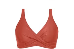 Aqua Eve Women Full Coverage Bikini Top No Bottom Push up Swimsuits Top Sport Bra Bathing Suits Tops